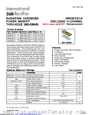 IRHG7214SCS datasheet pdf International Rectifier