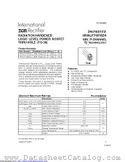 IRHLF7930Z4SCS datasheet pdf International Rectifier