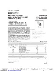 IRHLF87Y20 datasheet pdf International Rectifier