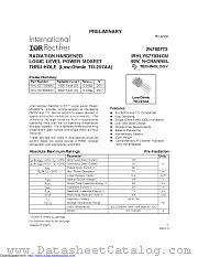 IRHLYS77034CM datasheet pdf International Rectifier