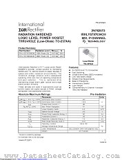 IRHLYS797034CM datasheet pdf International Rectifier