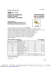 IRHM57260SESCS datasheet pdf International Rectifier