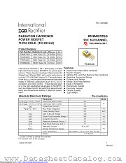 IRHM57Z60SCS datasheet pdf International Rectifier