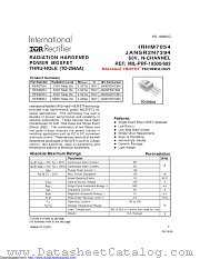 IRHM4054 datasheet pdf International Rectifier