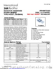 IRHM3230 datasheet pdf International Rectifier