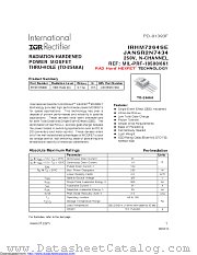IRHM7264SESCS datasheet pdf International Rectifier