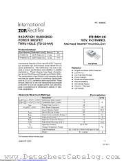 IRHM93130SCS datasheet pdf International Rectifier