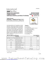 IRHMK57260SE datasheet pdf International Rectifier
