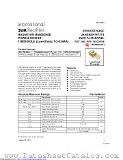 IRHMS57264SESCS datasheet pdf International Rectifier