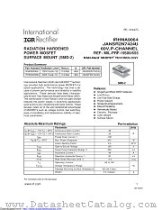 IRHNA9064SCS datasheet pdf International Rectifier