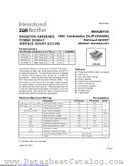 IRHQ6110SCS datasheet pdf International Rectifier