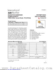 IRHYB63134CM datasheet pdf International Rectifier