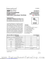 IRHYS67230CMSCS datasheet pdf International Rectifier