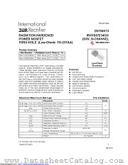 IRHYS67234CMSCS datasheet pdf International Rectifier