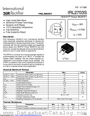 PB-IRL2703S datasheet pdf International Rectifier