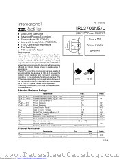 PB-IRL3705NS datasheet pdf International Rectifier