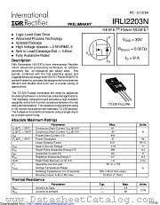 PB-IRLI2203N datasheet pdf International Rectifier