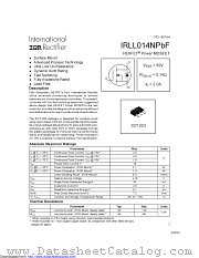 IRLL014NTRPBF datasheet pdf International Rectifier