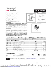 IRLML2803TRPBF datasheet pdf International Rectifier