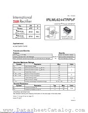 IRLML6244TRPBF datasheet pdf International Rectifier