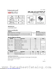 IRLML6346TRPBF datasheet pdf International Rectifier