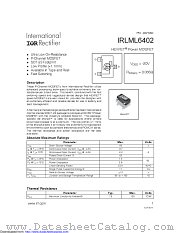PB-IRLML6402 datasheet pdf International Rectifier