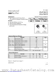 PB-IRLU7807Z datasheet pdf International Rectifier