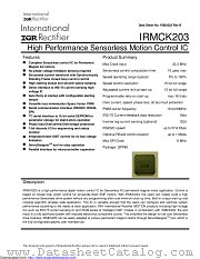 IRMCK203SAMP datasheet pdf International Rectifier