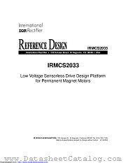 IRMCS2033 datasheet pdf International Rectifier