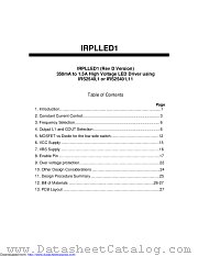 IRPLLED1 datasheet pdf International Rectifier