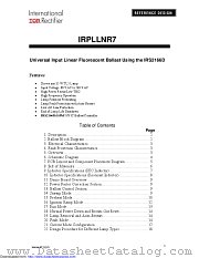 IRPLLNR7 datasheet pdf International Rectifier