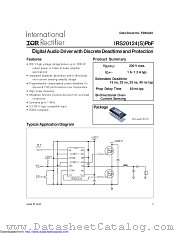 IRS20124STRPBF datasheet pdf International Rectifier