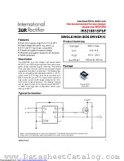 IRS21851SPBF datasheet pdf International Rectifier