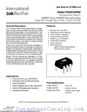 PVG612A datasheet pdf International Rectifier