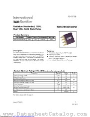 RDHA701CD10A2NX datasheet pdf International Rectifier