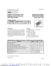RDHA701FP10A8QK datasheet pdf International Rectifier