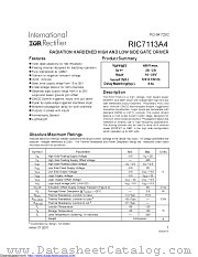 RIC7113A4SCS datasheet pdf International Rectifier