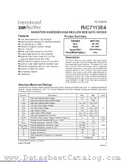 RIC7113E4SCS datasheet pdf International Rectifier