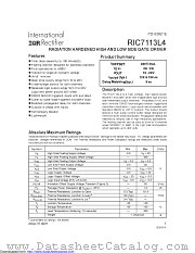 RIC7113L4SCS datasheet pdf International Rectifier