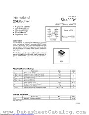 PB-SI4420DY datasheet pdf International Rectifier
