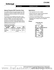 CA-3086 datasheet pdf Intersil