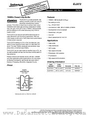 EL2072 datasheet pdf Intersil