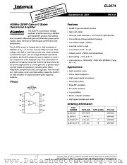 EL2074 datasheet pdf Intersil