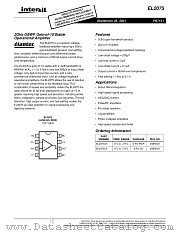 EL2075 datasheet pdf Intersil