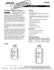 EL2252 datasheet pdf Intersil
