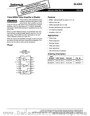 EL4393 datasheet pdf Intersil