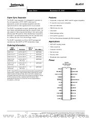 EL4511 datasheet pdf Intersil