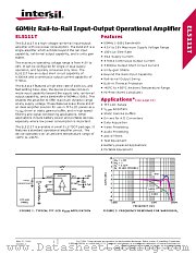EL5111T datasheet pdf Intersil