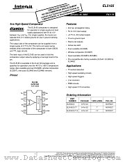 EL5185 datasheet pdf Intersil