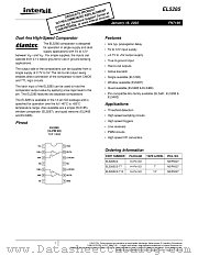 EL5285 datasheet pdf Intersil